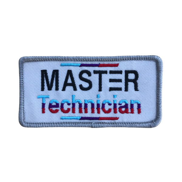Master Tech Sticker Master Technician Patch – Eszett Haberdashery